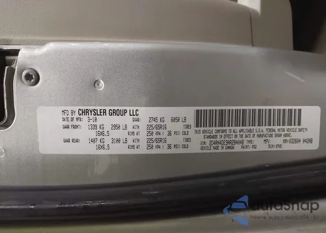 2010 Dodge Grand Caravan Se из США, поврежденный, VIN 2D4RN4DE9AR284048